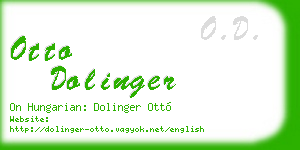 otto dolinger business card
